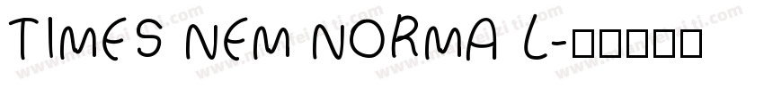 TIMES NEM NORMAL字体转换